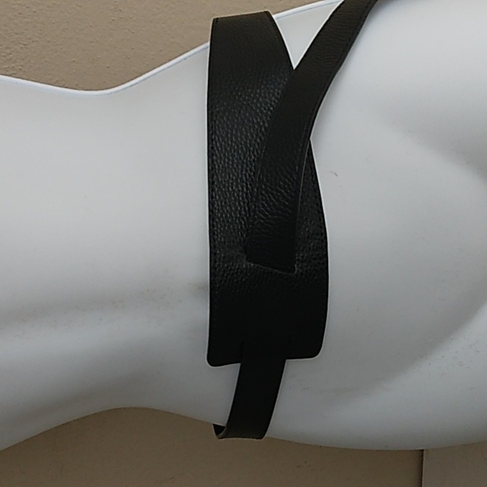 Wide Black Women's Belt